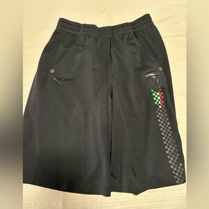 Boys Puma Ferrari black shorts